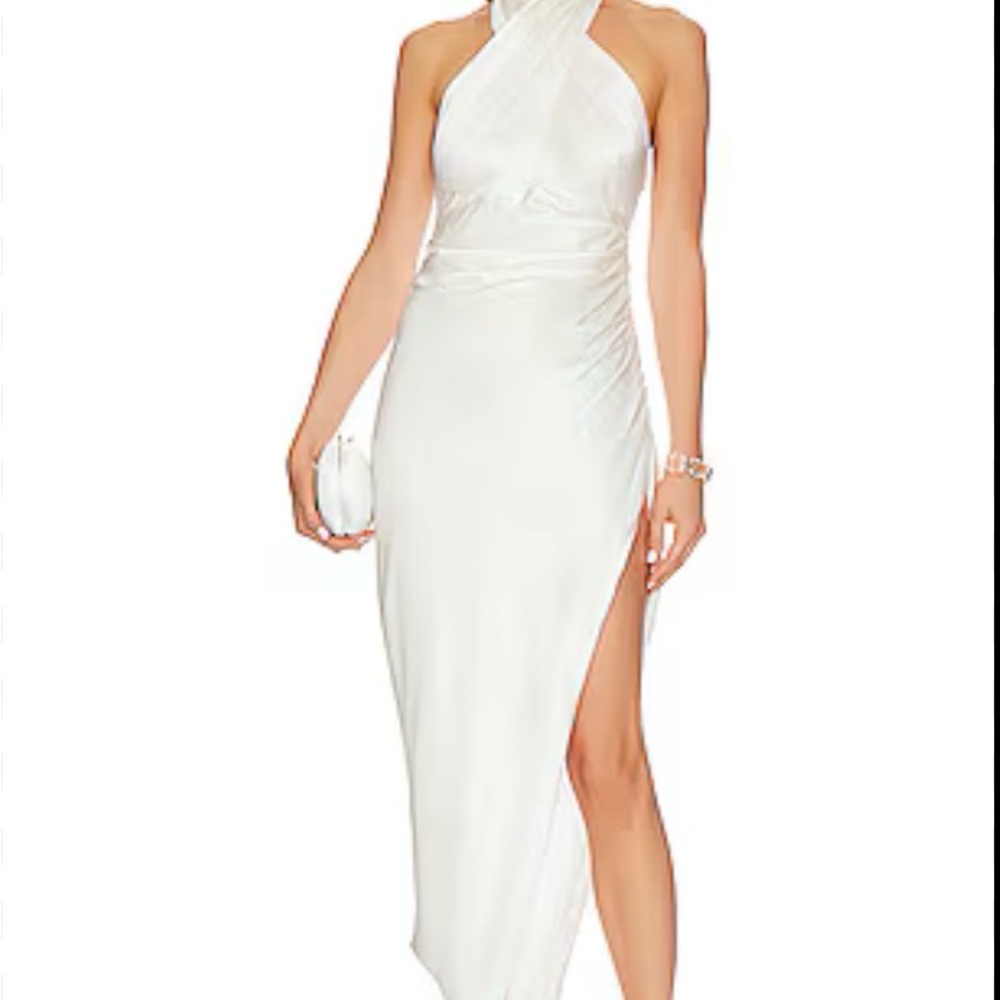 The Sei Cross Front Halter Dress